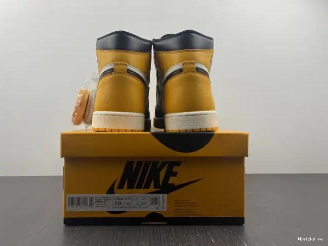 Reps TB Toe 555088-711 Air Jordan High OG 1 Yellow 0602